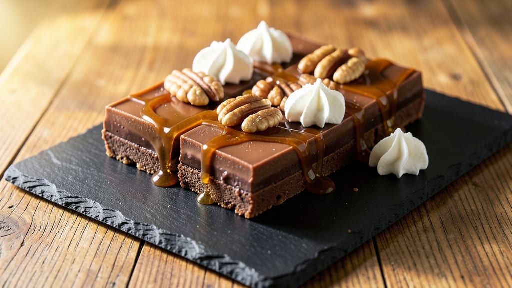 Butterscotch Chocolate Bars Recipe: Crunchy Top, Silky Caramel Swirls