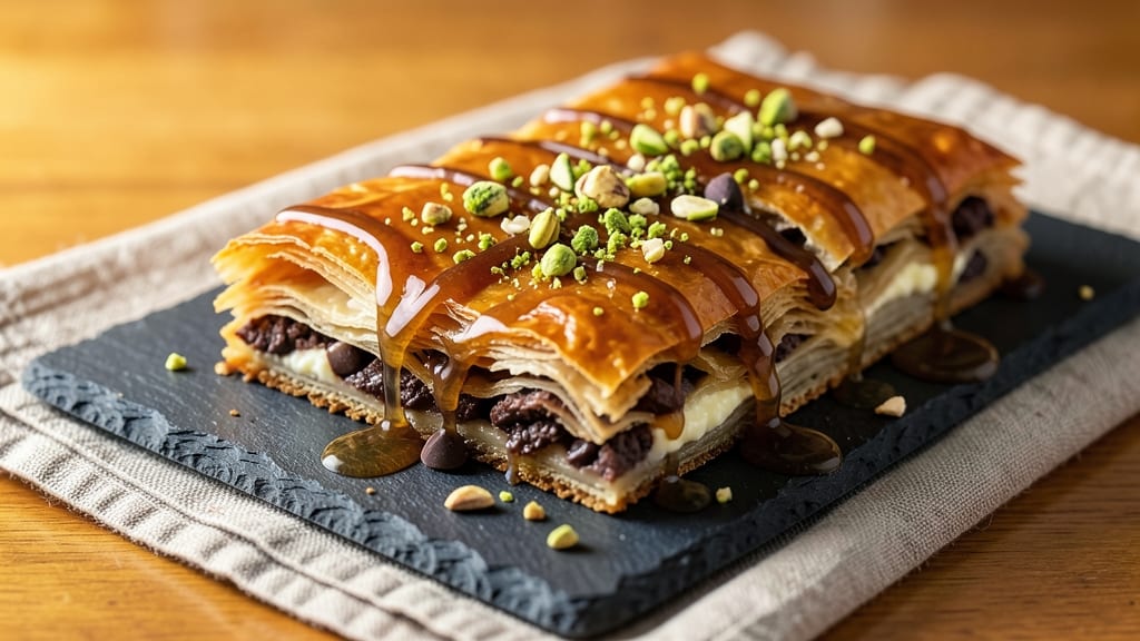 Baklava Chocolate Bars Recipe: Nutty Honey Crunch Meets Fudgy Dark Chocolate