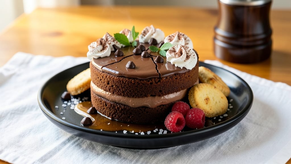 Carnival Mocha Chocolate Getaway Recipe: Espresso-Infused Layers and Crispy Chocolate Crown