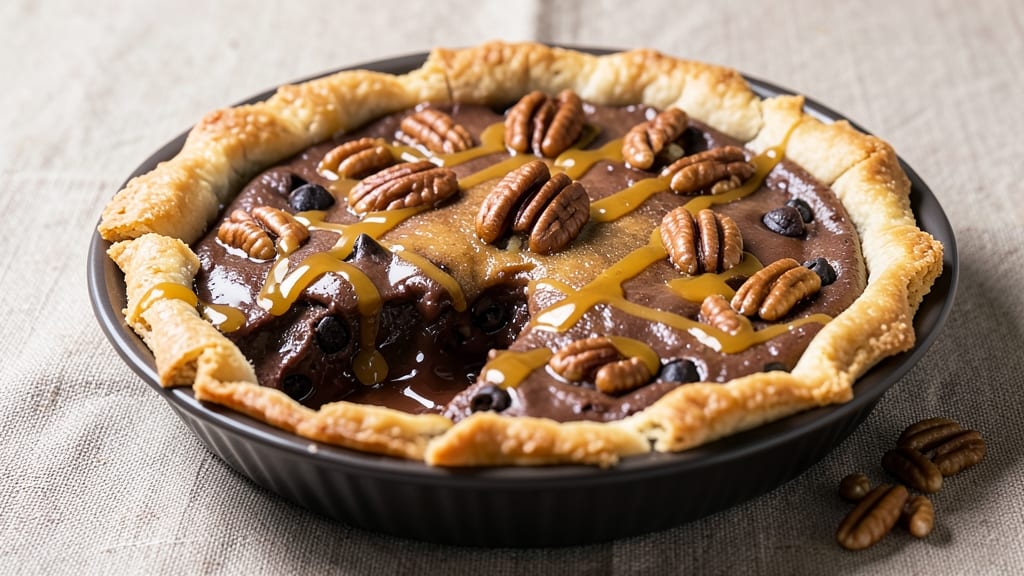 Betty Crocker's Chocolate Pecan Pie Recipe: Deep Fudge Core With Buttery Pecan Crown