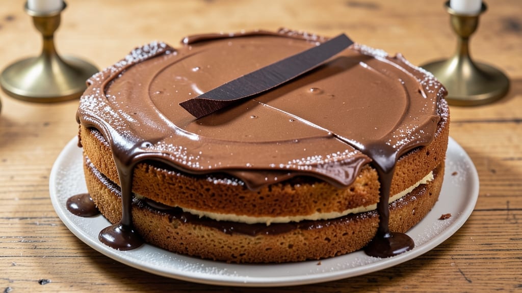 Baker's German Sweet Chocolate Cake Frosting Recipe: Rich Ganache With Mirror-Gloss Finish