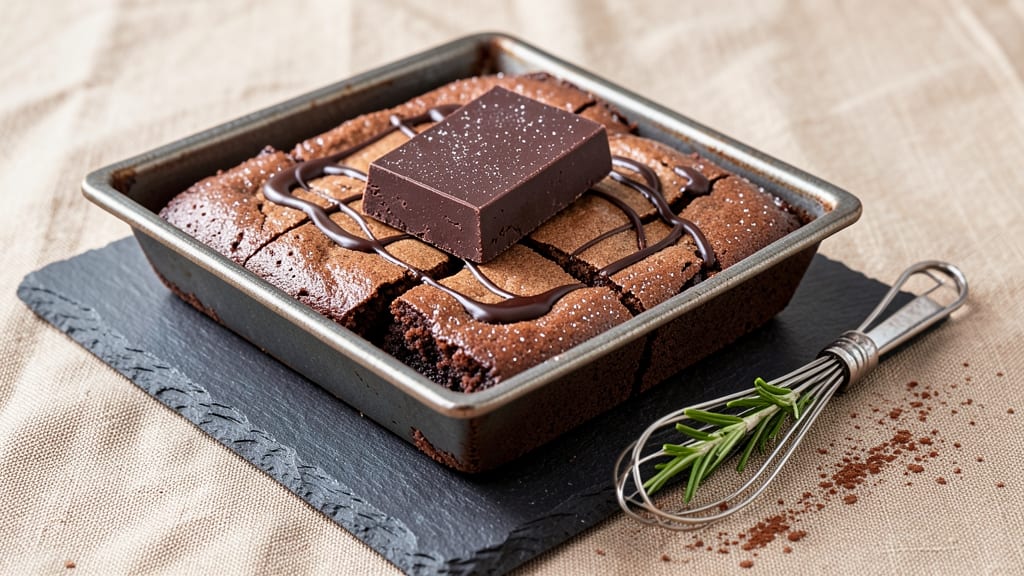 Brownie Recipe Using Dark Chocolate Bar: Fudgy Cracks and Crispy Chocolate Crown