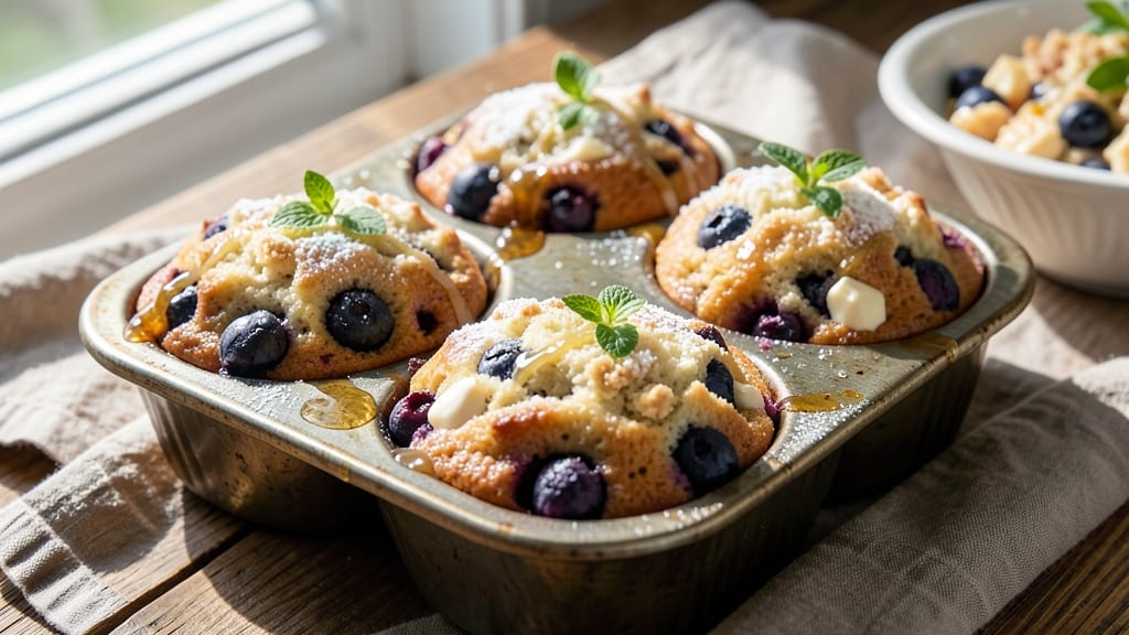 Blueberry White Chocolate Muffins Recipe: Bursting With Juicy Berries and Melty Chunks