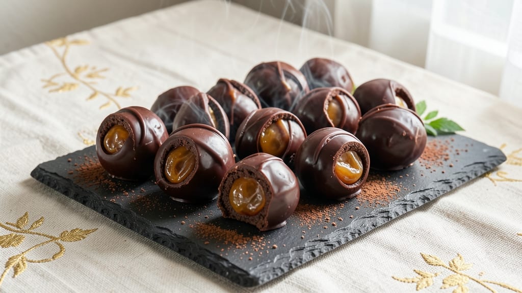 Caramel Filled Chocolate Truffles Recipe: Velvety Ganache Cores With Buttery Crunch Coating