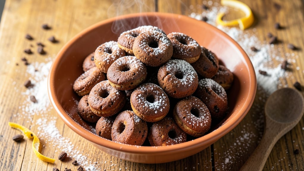 Baked Chocolate Donut Holes Recipe: Deep-Fudged Cocoa Bites With Crispy Coconut Crowns