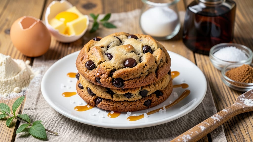 Big Chocolate Chip Cookie Recipe from Scratch: Buttery Crust and Double Chocolate Rivers