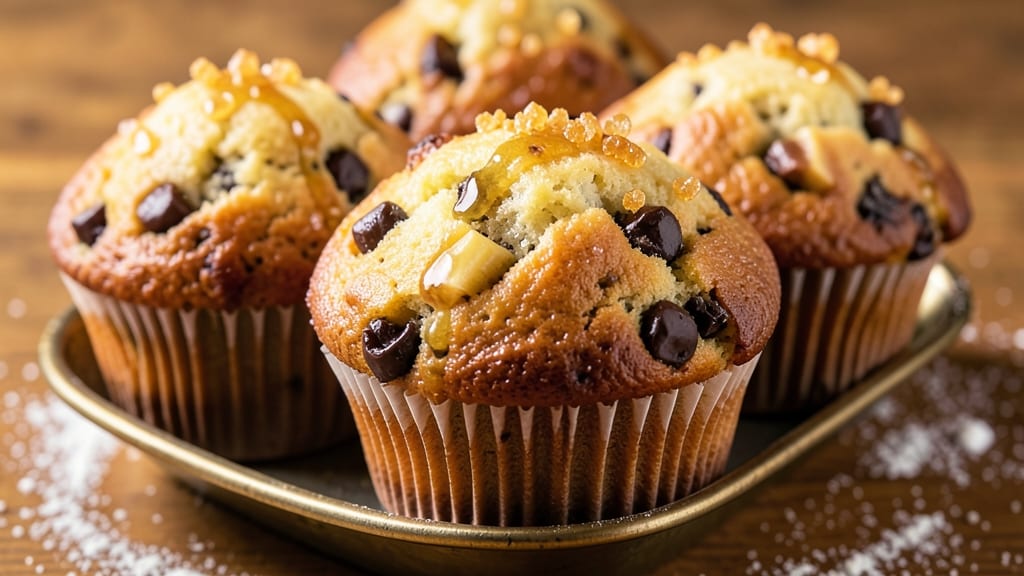 Banana Chocolate Chip Muffins Recipe With Greek Yogurt: Fluffy Rise and Moist Crumb Magic