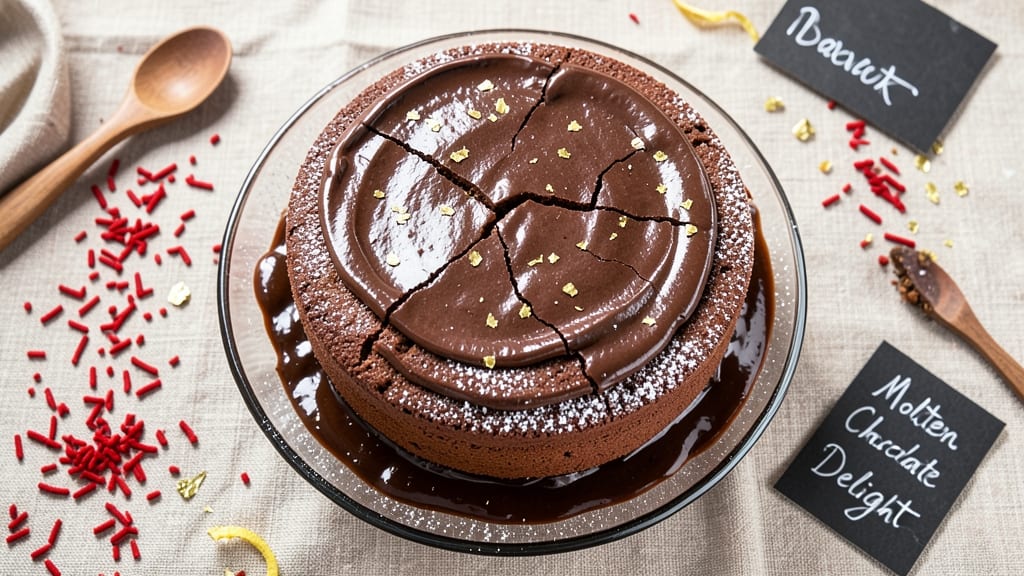 Carnival Chocolate Molten Cake Recipe: Warm Spiced Crunch Over Fudgy Cocoa Rivers