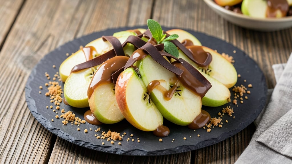 Caramel Chocolate Apple Slices Recipe: Warm Spiced Crunch With Molten Centers