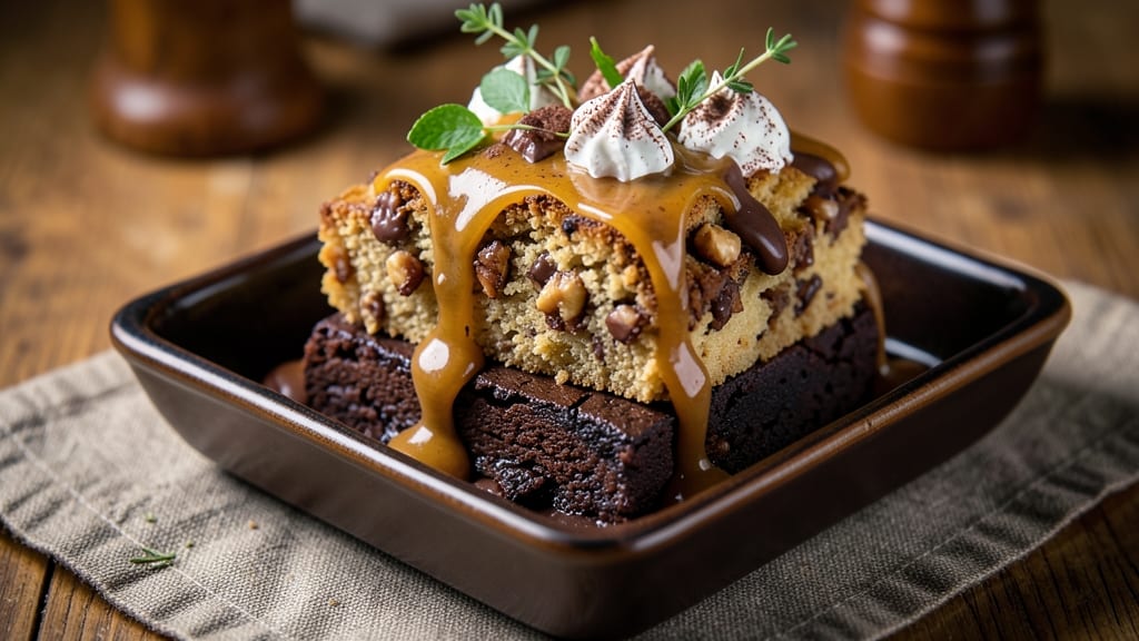 Caramel Brownie Recipe with German Chocolate Cake: Fudgy Layers With Nutty Cocoa Swirls