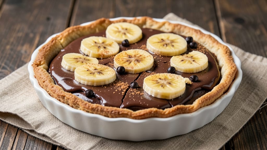 Banana Chocolate Tart Recipe: Fudgy Crust Meets Silky Banana Swirl