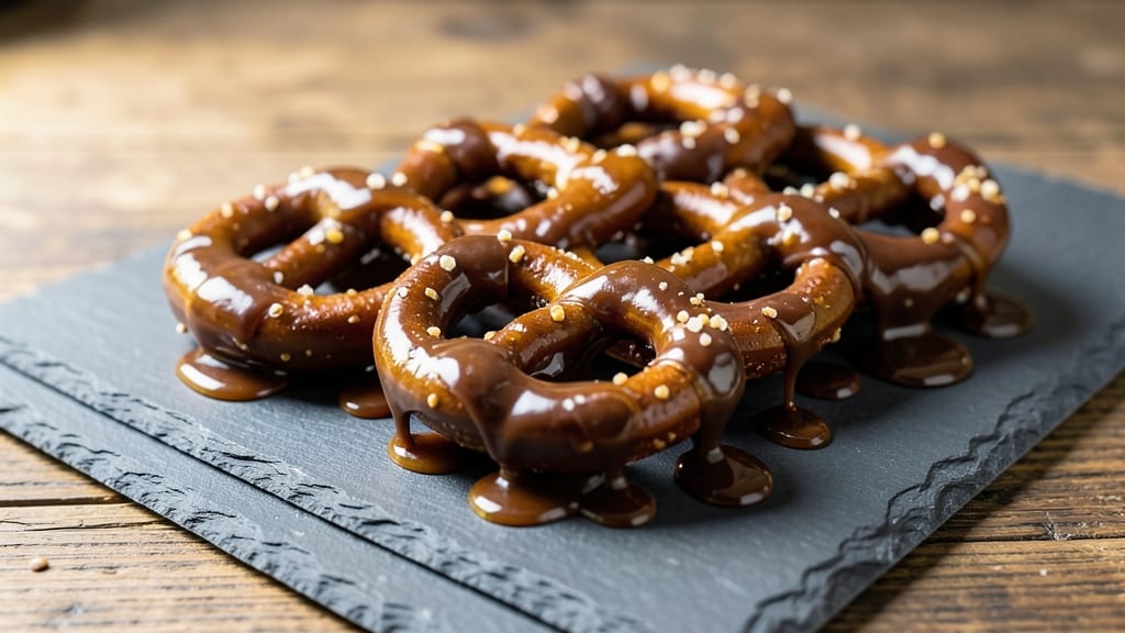 Caramel Chocolate-Dipped Pretzels Recipe: Crunchy Twists with Gooey Sweetness