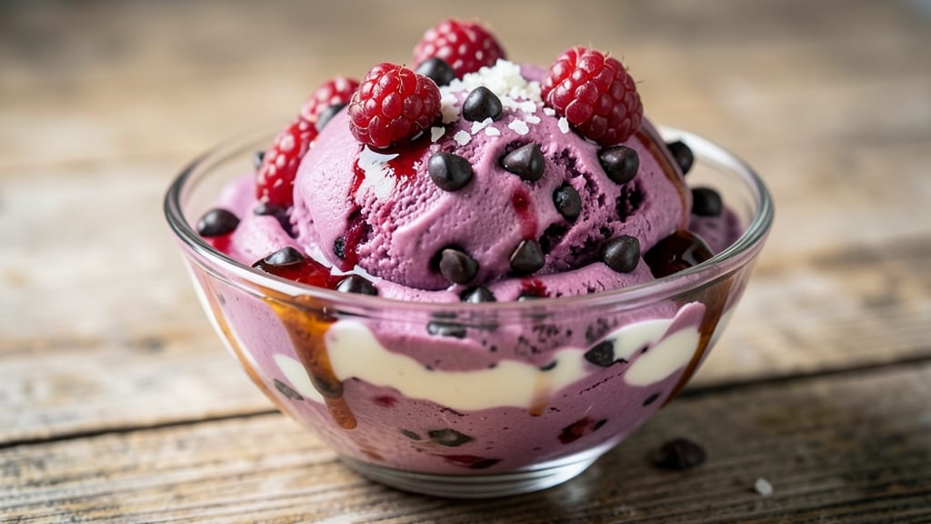 Black Raspberry Chocolate Chip Ice Cream Recipe: Bursting With Juicy Berries and Rich Chocolate Swirls