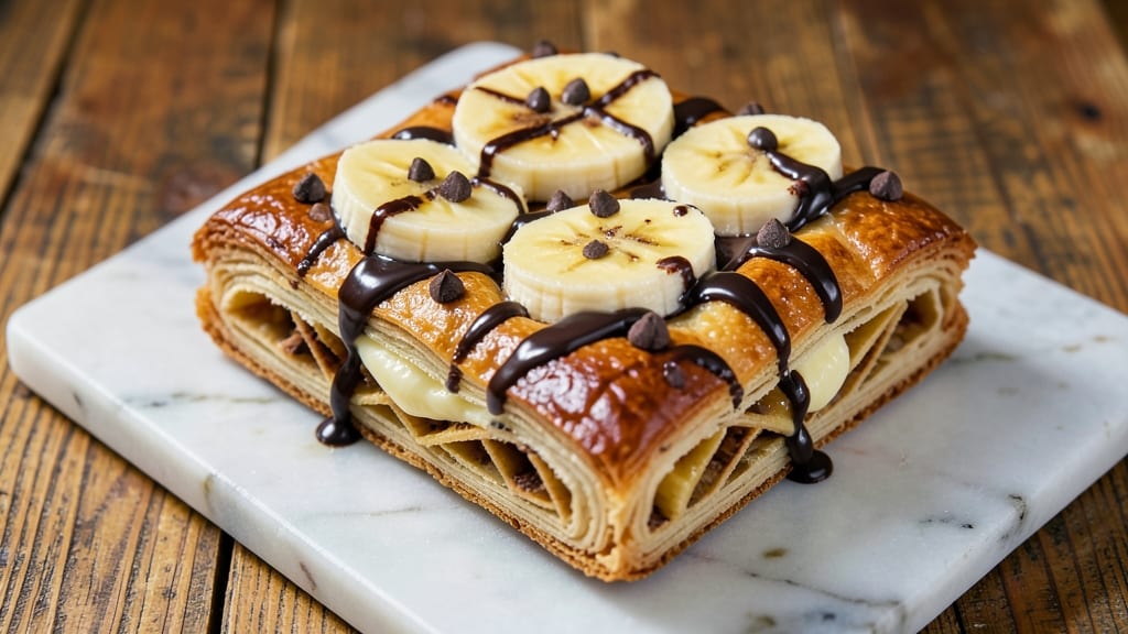 Banana Chocolate Pastry Recipe: Warm Caramelized Layers With Fudgy Chocolate Swirls