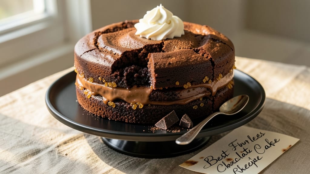 Best Ever Flourless Chocolate Cake Recipe: Fudgy Cocoa Base With Crispy Chocolate Crown