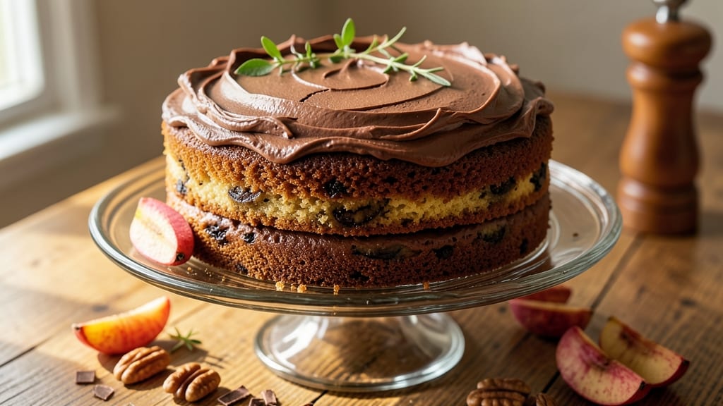 Banana Cake With Chocolate Frosting Recipe: Fudgy Layers and Rich Ganache Swirls