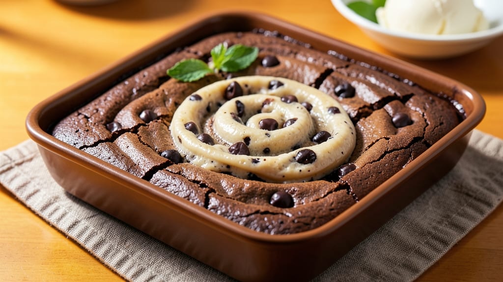 Brownie Chocolate Chip Cookie Dough Recipe: Fudgy Cocoa Base with Crispy Cookie Dough Swirls