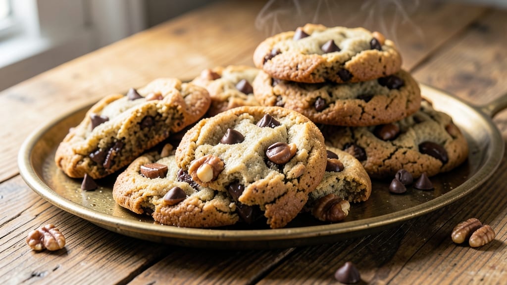 Banana Walnut Chocolate Chip Cookies Recipe: Nutty-Sweet Crunch With Gooey Pulls