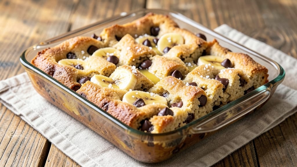 Banana Chocolate Chip Squares Recipe: Fudgy Base With Buttery Crunch Top