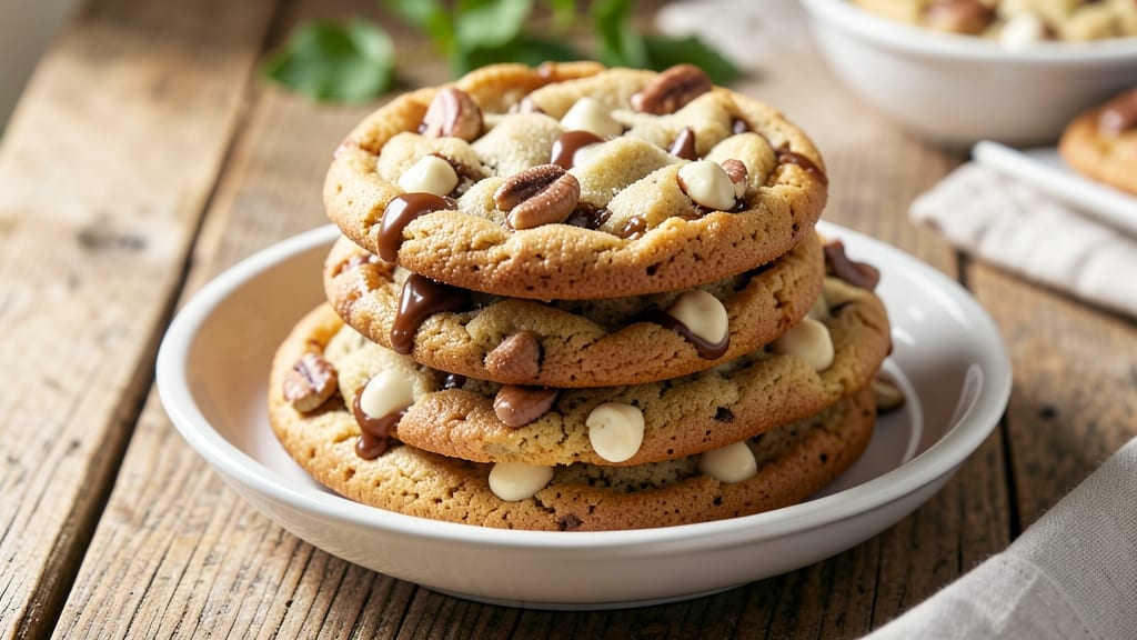 Chewy White Chocolate Chip Macadamia Nut Cookies Recipe: Nutty-Creamy Bites With Double Chocolate Magic