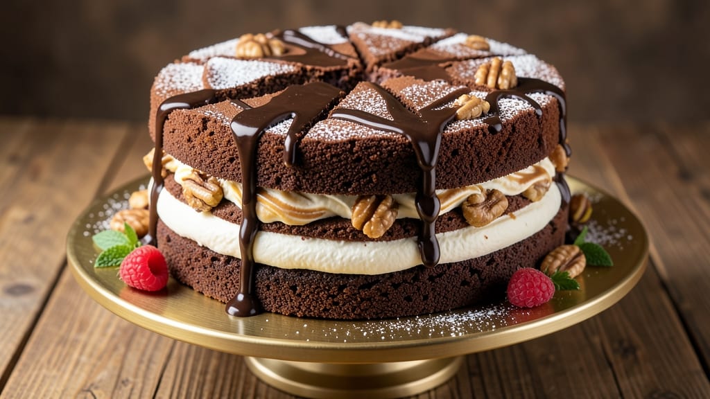 Best German Chocolate Cake Recipe Ever from Scratch: From-Scratch Layers With Nutty Filling and Chocolate Glaze