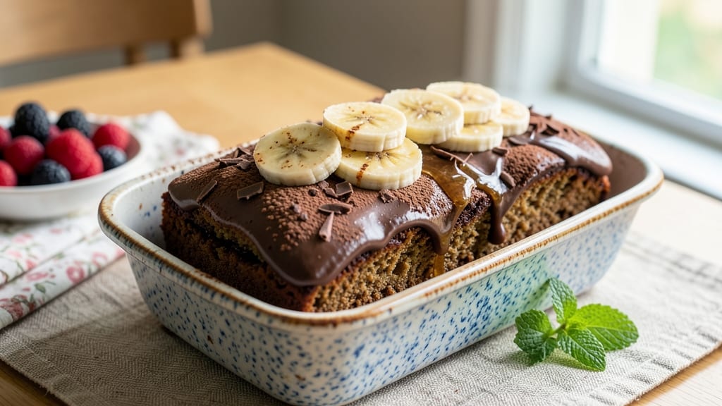 Banana Chocolate Loaf Cake Recipe: Fudgy Swirls and Buttery Frosting Fusion