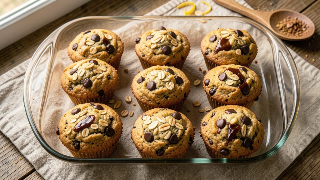 Banana Chocolate Chip Oatmeal Muffins Recipe: Moist Bites with Warm Spice and Double Crunch