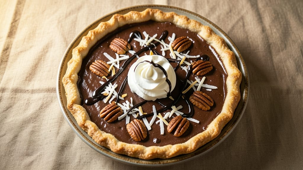 Baker's German Chocolate Pecan Pie Recipe: Coffee-Infused Fudge with Crunchy Nut Crown