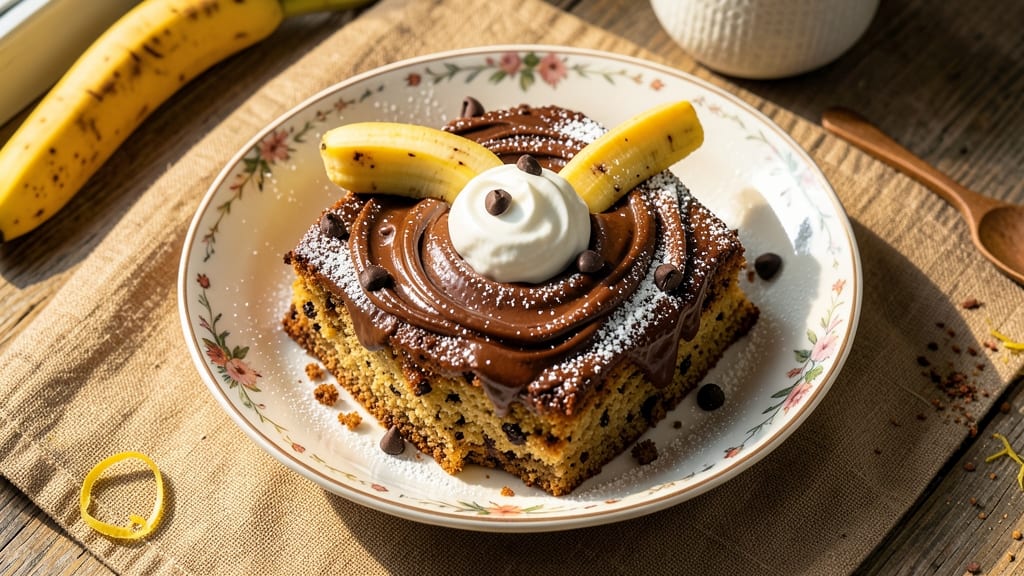 Banana Chocolate Yogurt Cake Recipe: Moist Layers with Fudgy Swirls