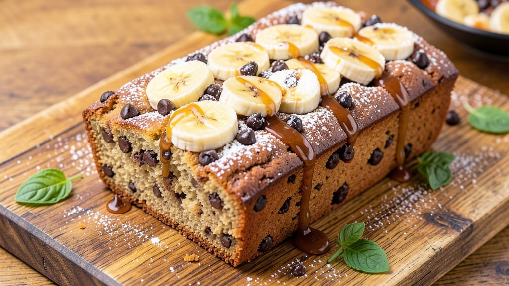 Banana Chocolate Chip Loaf Cake Recipe: Moist Layers and Fudgy Chocolate Chips