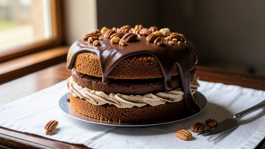 Best Ever German Chocolate Cake Recipe and Frosting: Fudgy Layers and Nutty Pecan Swirls